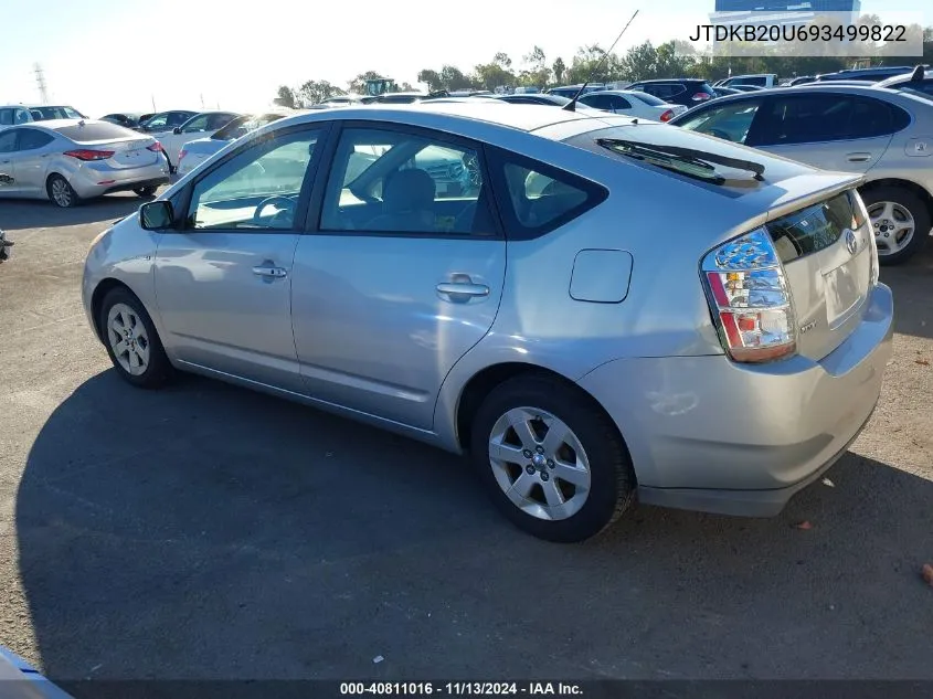 JTDKB20U693499822 2009 Toyota Prius