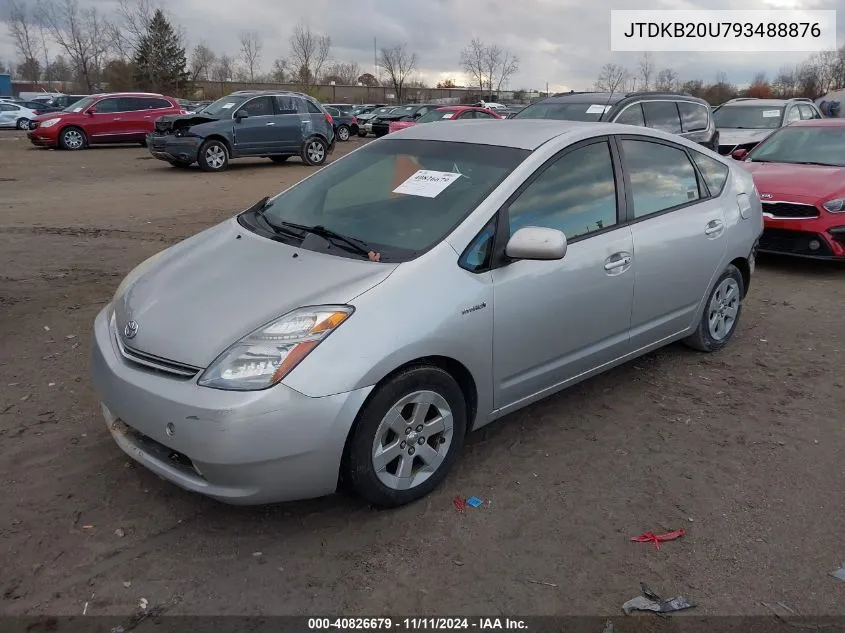 2009 Toyota Prius VIN: JTDKB20U793488876 Lot: 40826679