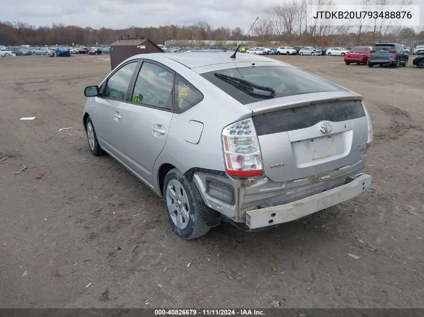 2009 Toyota Prius VIN: JTDKB20U793488876 Lot: 40826679