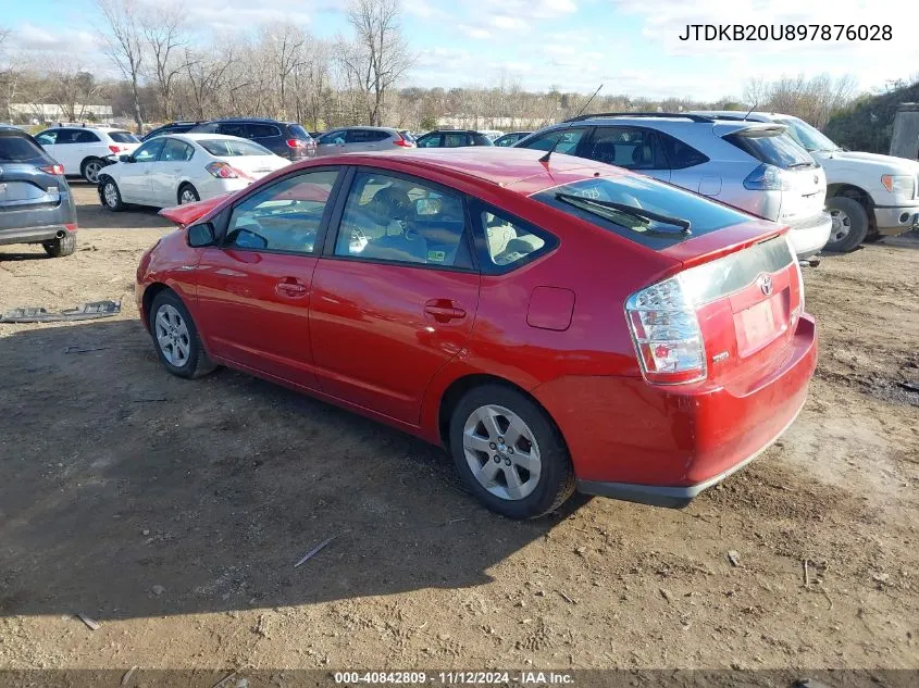 2009 Toyota Prius VIN: JTDKB20U897876028 Lot: 40842809