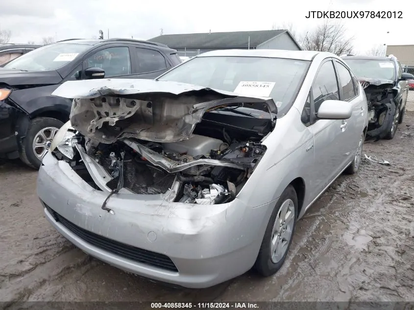 2009 Toyota Prius VIN: JTDKB20UX97842012 Lot: 40858345