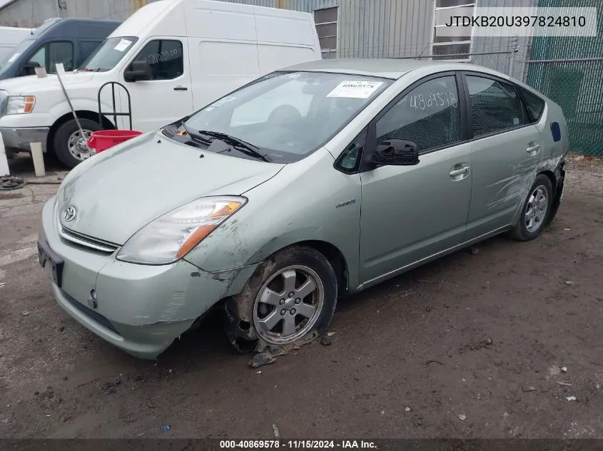 2009 Toyota Prius VIN: JTDKB20U397824810 Lot: 40869578