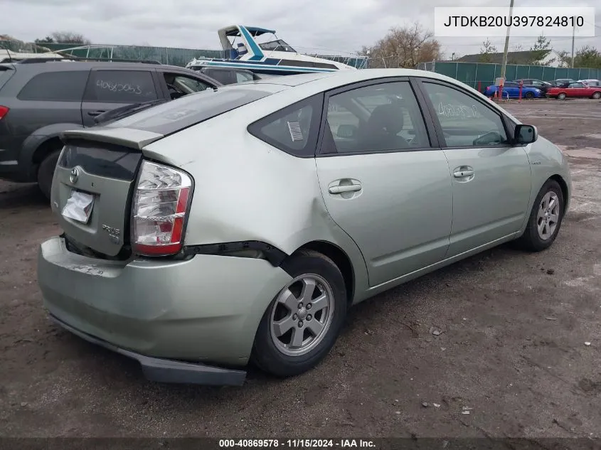 2009 Toyota Prius VIN: JTDKB20U397824810 Lot: 40869578