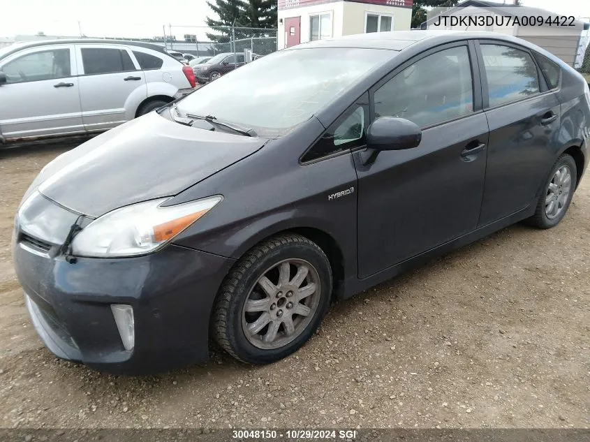 2010 Toyota Prius VIN: JTDKN3DU7A0094422 Lot: 30048150