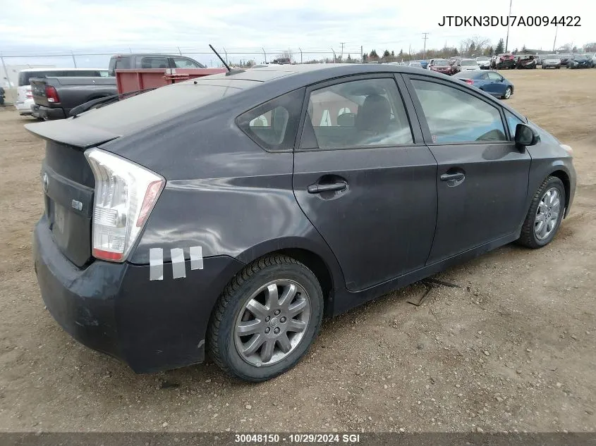 JTDKN3DU7A0094422 2010 Toyota Prius