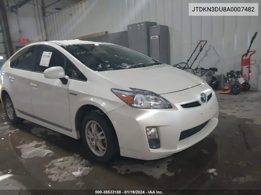 2010 Toyota Prius Ii VIN: JTDKN3DU8A0007482 Lot: 38533188