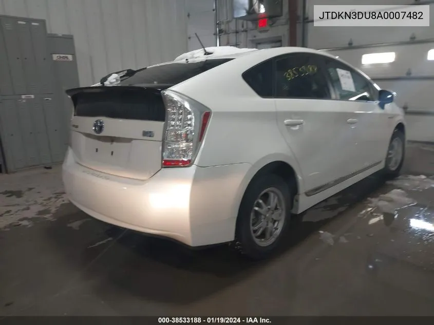 2010 Toyota Prius Ii VIN: JTDKN3DU8A0007482 Lot: 38533188