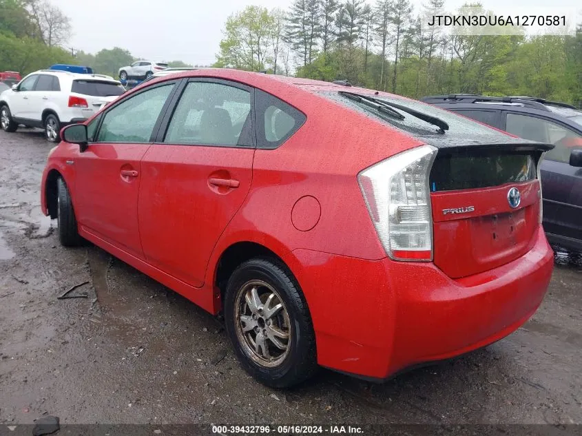 2010 Toyota Prius Ii VIN: JTDKN3DU6A1270581 Lot: 39432796