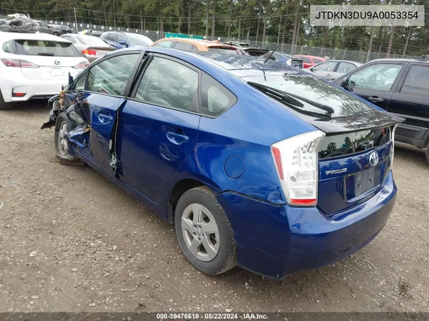 2010 Toyota Prius Ii VIN: JTDKN3DU9A0053354 Lot: 39476619