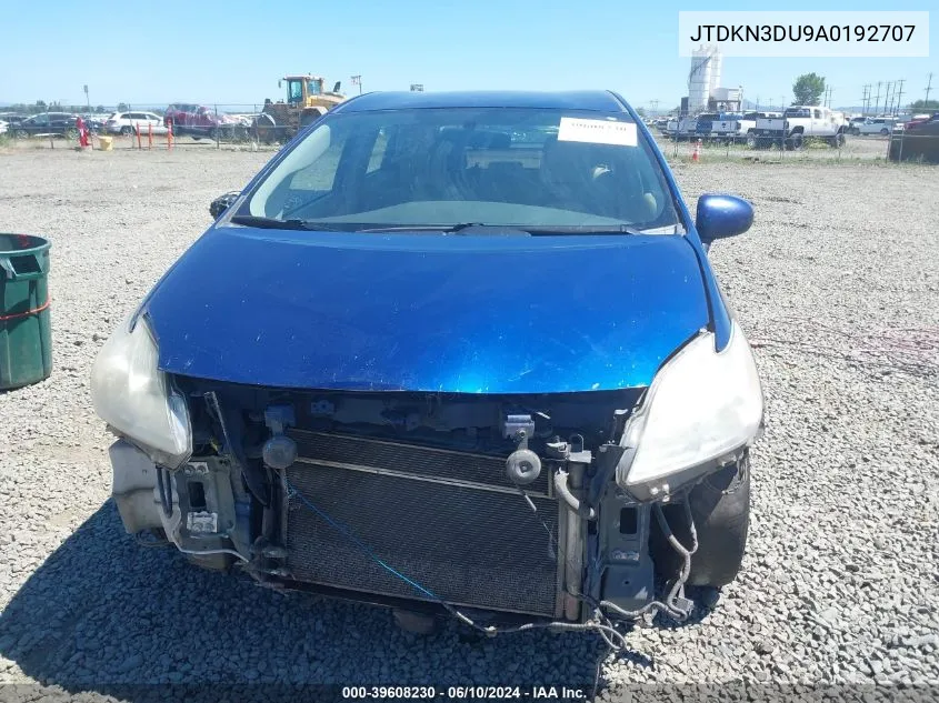 JTDKN3DU9A0192707 2010 Toyota Prius Ii