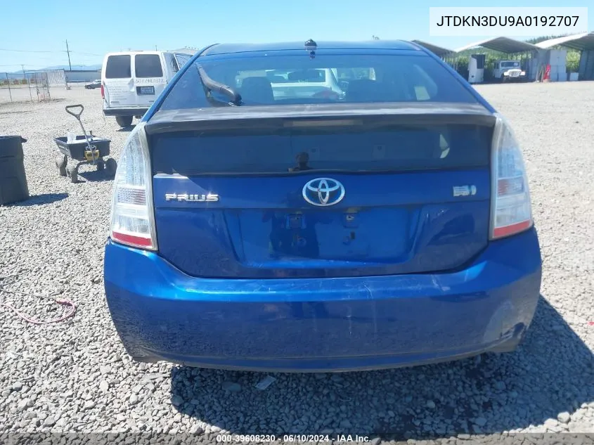 2010 Toyota Prius Ii VIN: JTDKN3DU9A0192707 Lot: 39608230