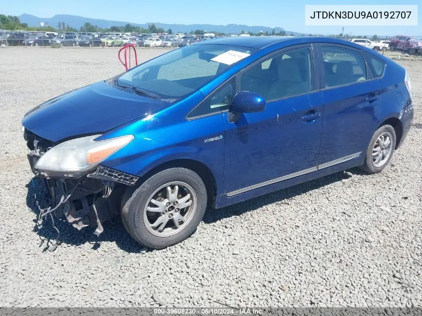 JTDKN3DU9A0192707 2010 Toyota Prius Ii