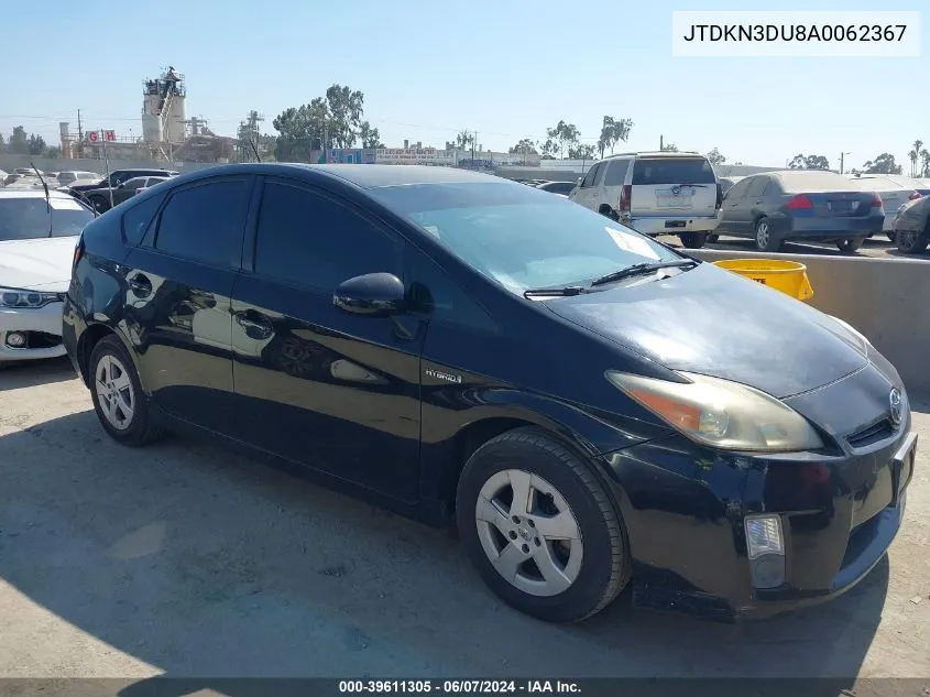 2010 Toyota Prius Iv VIN: JTDKN3DU8A0062367 Lot: 39611305