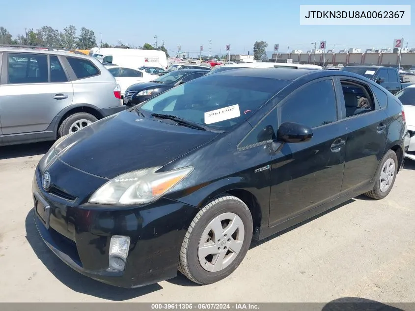 2010 Toyota Prius Iv VIN: JTDKN3DU8A0062367 Lot: 39611305