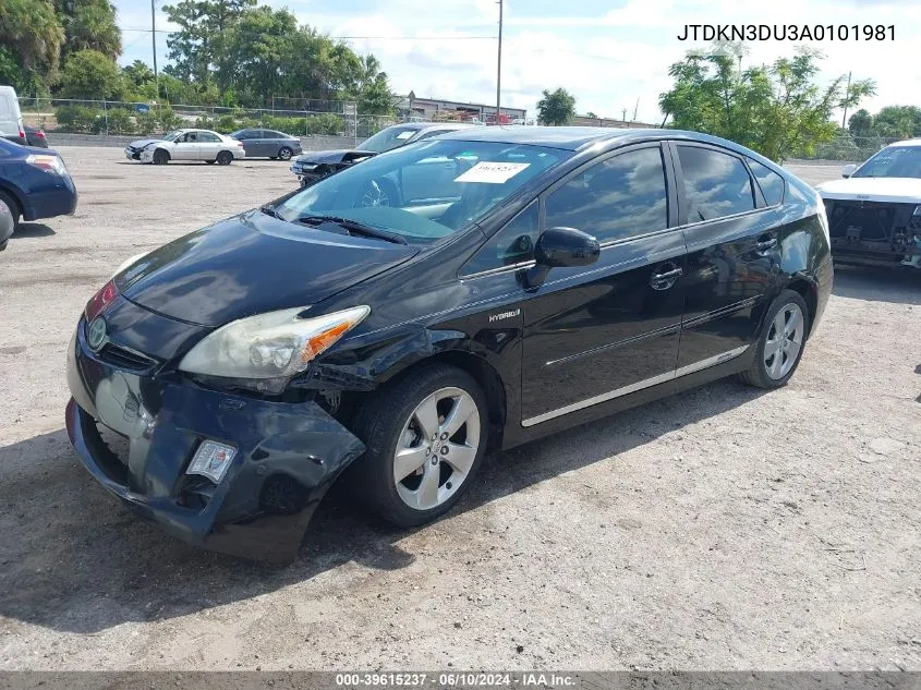 2010 Toyota Prius V VIN: JTDKN3DU3A0101981 Lot: 39615237