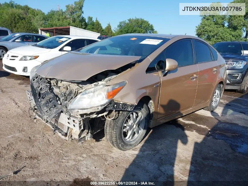 2010 Toyota Prius Iii VIN: JTDKN3DU3A1007786 Lot: 39622255