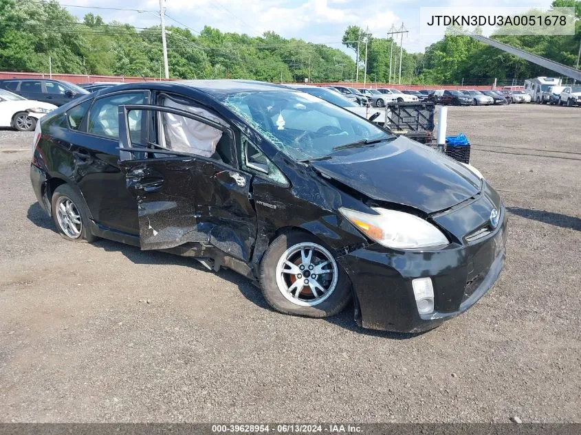 2010 Toyota Prius Iii VIN: JTDKN3DU3A0051678 Lot: 39628954