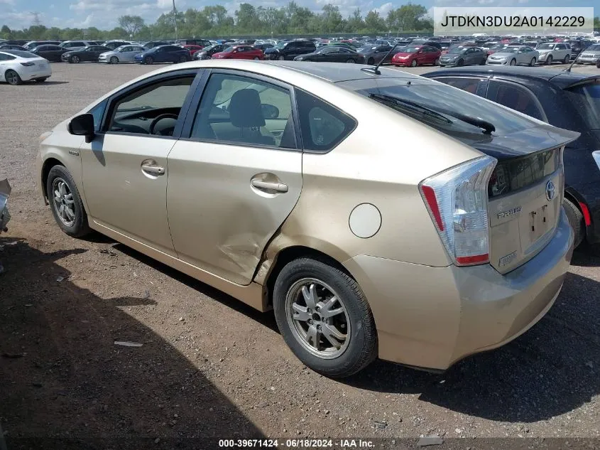 2010 Toyota Prius Iii VIN: JTDKN3DU2A0142229 Lot: 39671424