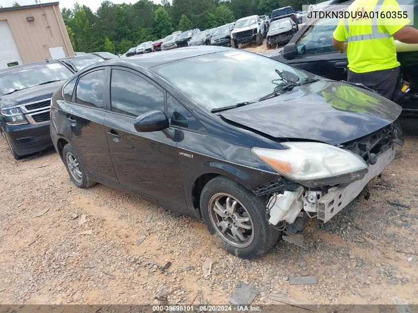 2010 Toyota Prius Iii VIN: JTDKN3DU9A0160355 Lot: 39698101