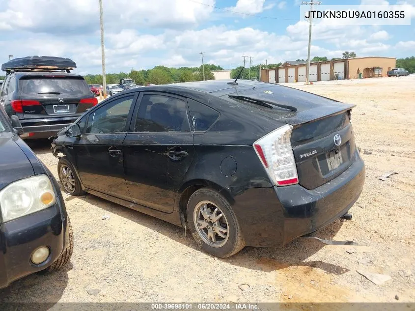 2010 Toyota Prius Iii VIN: JTDKN3DU9A0160355 Lot: 39698101