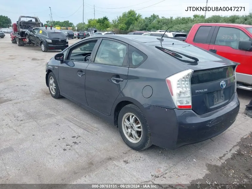 2010 Toyota Prius Iv VIN: JTDKN3DU8A0047271 Lot: 39753131