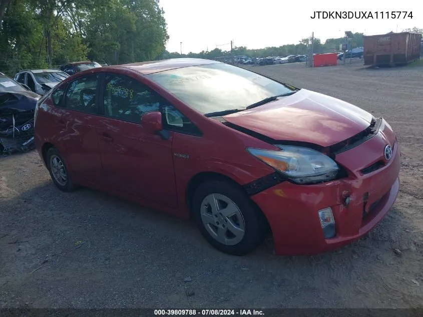 JTDKN3DUXA1115774 2010 Toyota Prius Iii