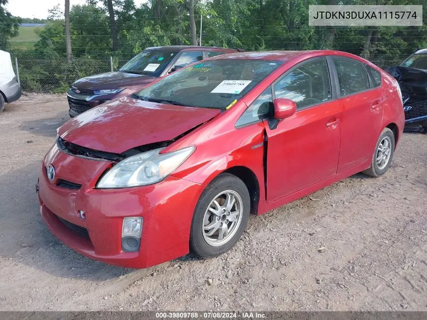 2010 Toyota Prius Iii VIN: JTDKN3DUXA1115774 Lot: 39809788