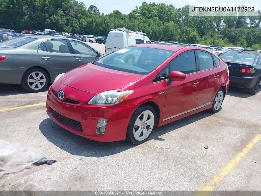 2010 Toyota Prius V VIN: JTDKN3DU0A1172923 Lot: 39850271