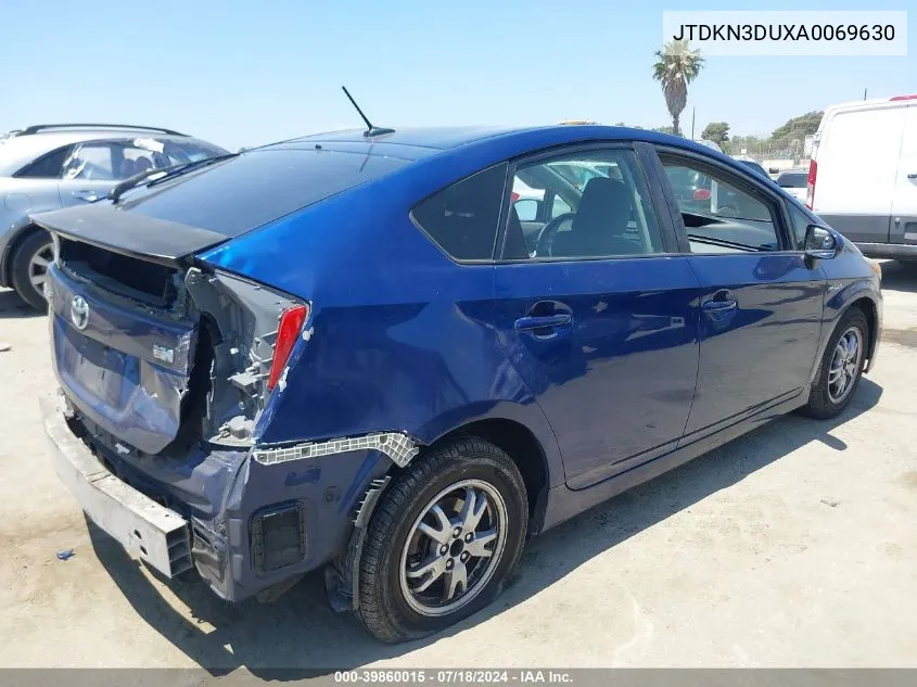 2010 Toyota Prius Ii VIN: JTDKN3DUXA0069630 Lot: 39860015