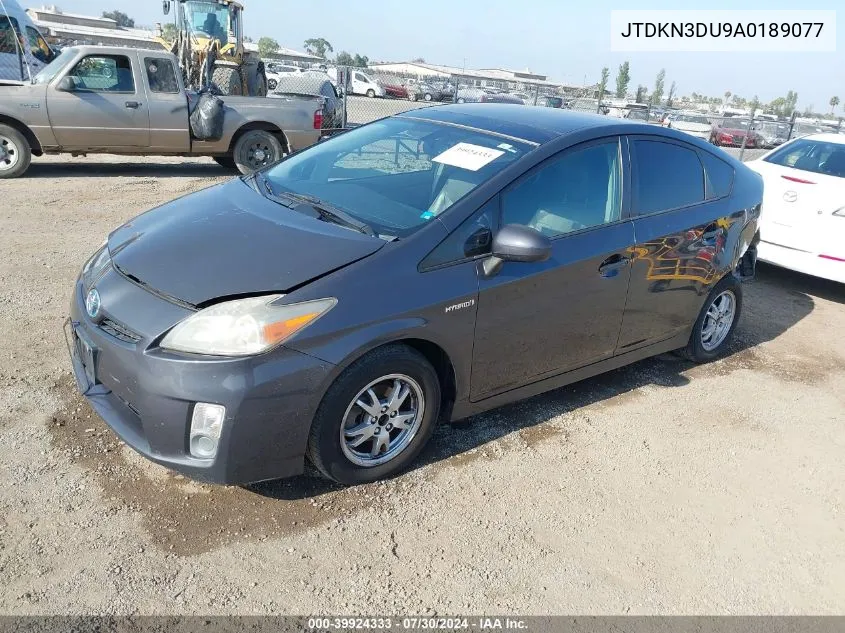 2010 Toyota Prius Iv VIN: JTDKN3DU9A0189077 Lot: 39924333