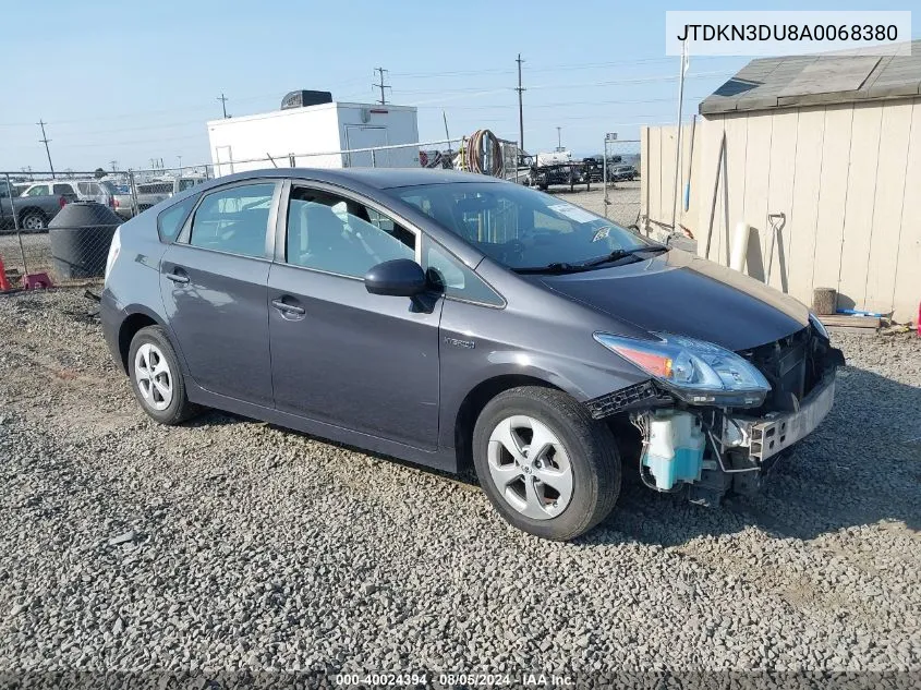 2010 Toyota Prius Iii VIN: JTDKN3DU8A0068380 Lot: 40024394