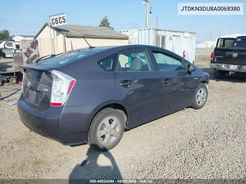 2010 Toyota Prius Iii VIN: JTDKN3DU8A0068380 Lot: 40024394