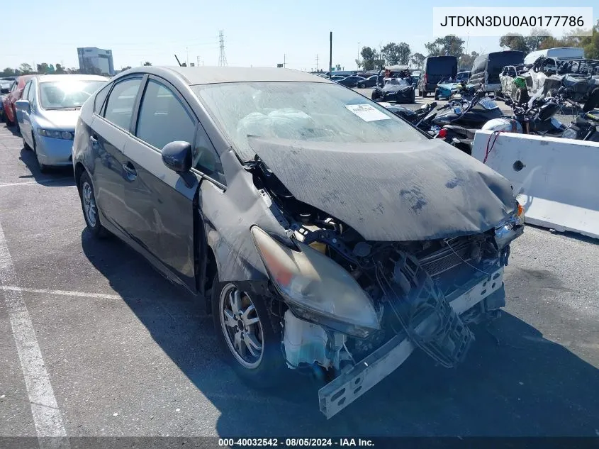 JTDKN3DU0A0177786 2010 Toyota Prius Iii