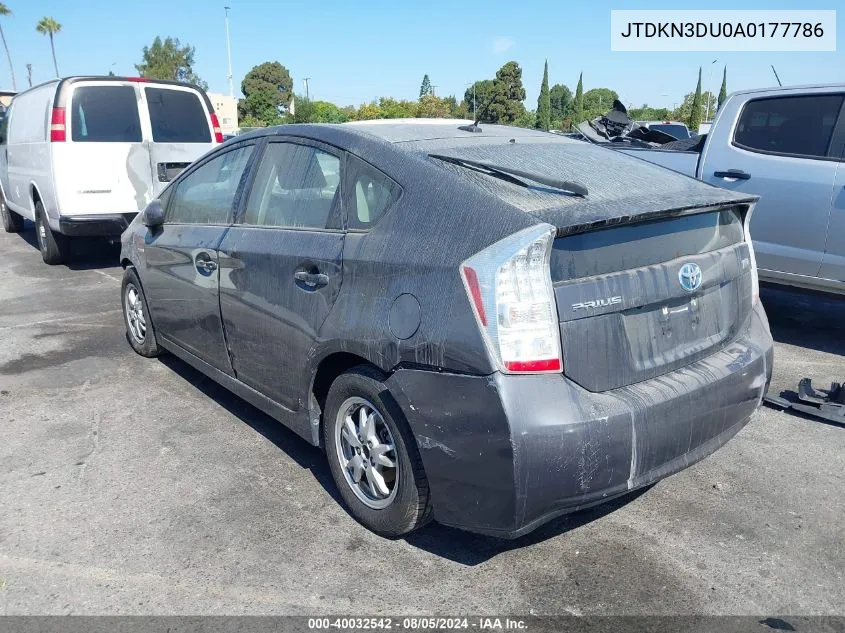 JTDKN3DU0A0177786 2010 Toyota Prius Iii