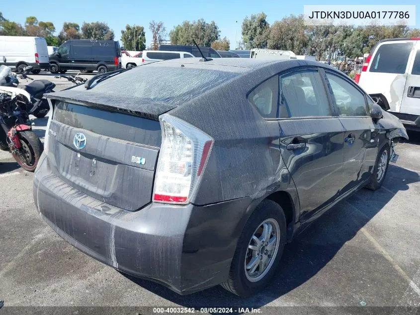 JTDKN3DU0A0177786 2010 Toyota Prius Iii