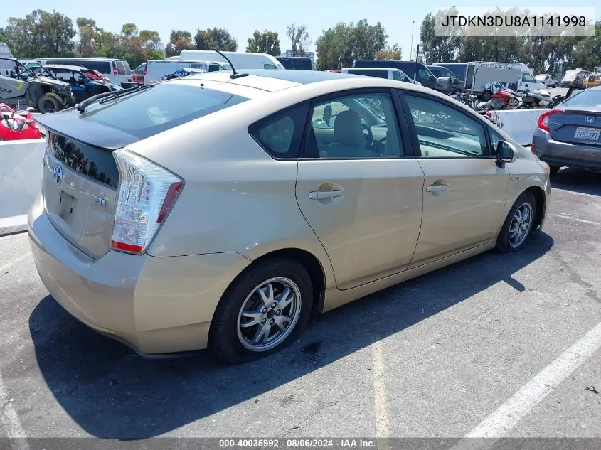 JTDKN3DU8A1141998 2010 Toyota Prius Iv