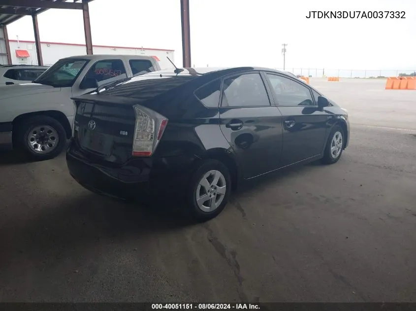 2010 Toyota Prius Iii VIN: JTDKN3DU7A0037332 Lot: 40051151