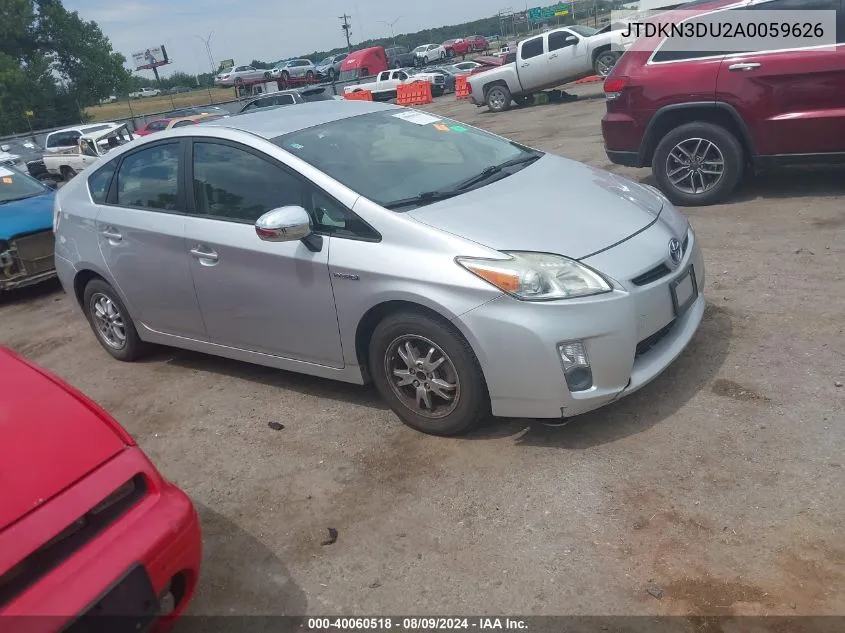 2010 Toyota Prius Iii VIN: JTDKN3DU2A0059626 Lot: 40060518