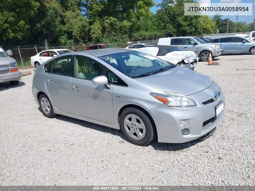 2010 Toyota Prius Iii VIN: JTDKN3DU3A0058954 Lot: 40071642