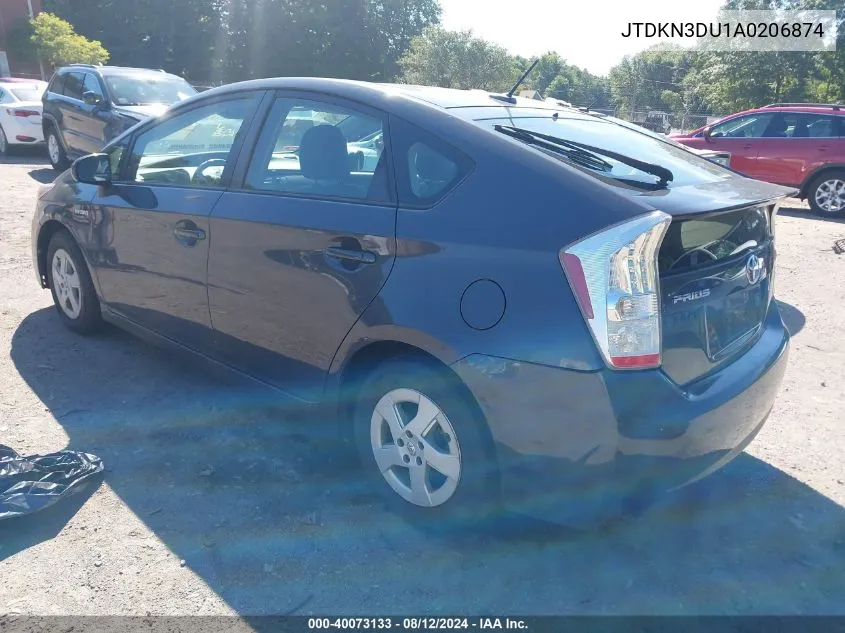 JTDKN3DU1A0206874 2010 Toyota Prius Ii