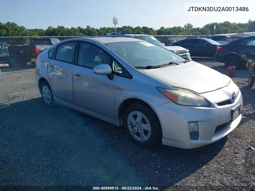 JTDKN3DU2A0013486 2010 Toyota Prius I/Ii/Iii/Iv/V