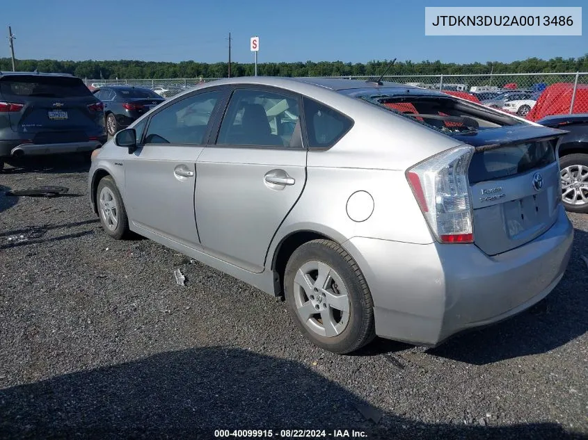 JTDKN3DU2A0013486 2010 Toyota Prius I/Ii/Iii/Iv/V