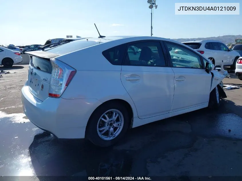 2010 Toyota Prius Iv VIN: JTDKN3DU4A0121009 Lot: 40101561