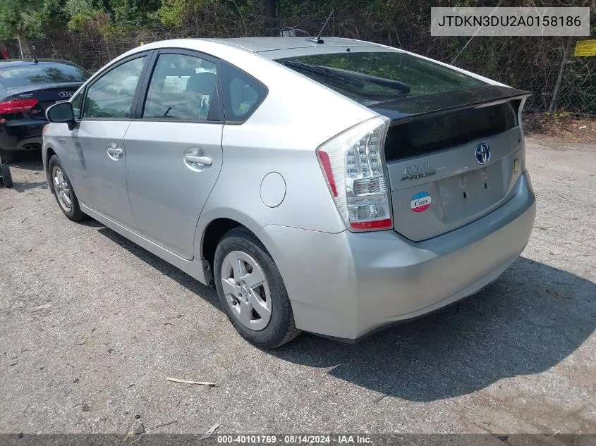 JTDKN3DU2A0158186 2010 Toyota Prius Iii