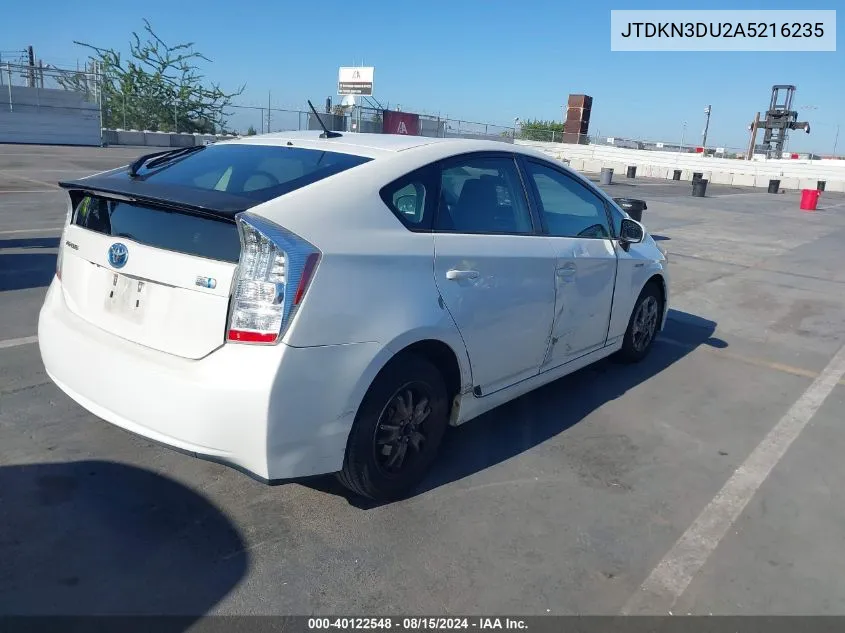 2010 Toyota Prius Iii VIN: JTDKN3DU2A5216235 Lot: 40122548