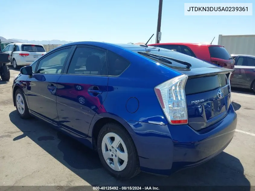 JTDKN3DU5A0239361 2010 Toyota Prius Ii