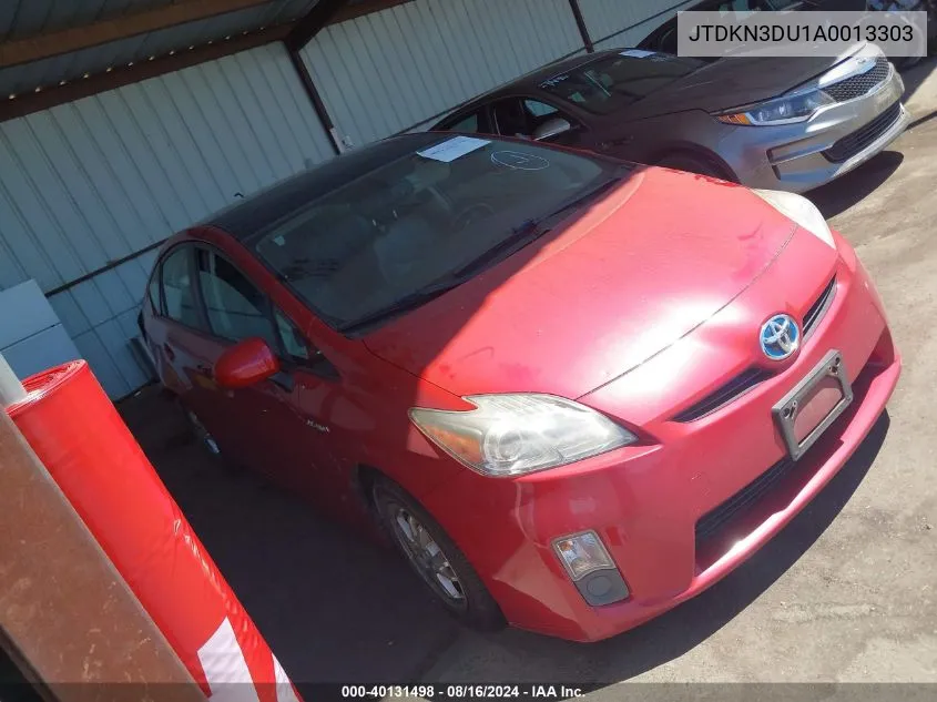 2010 Toyota Prius Iv VIN: JTDKN3DU1A0013303 Lot: 40131498