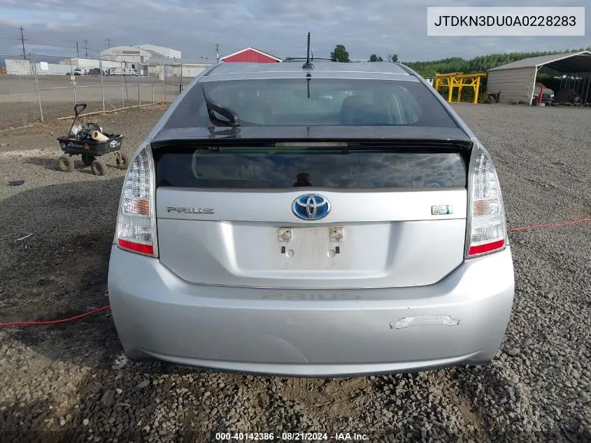 2010 Toyota Prius Iii VIN: JTDKN3DU0A0228283 Lot: 40142386