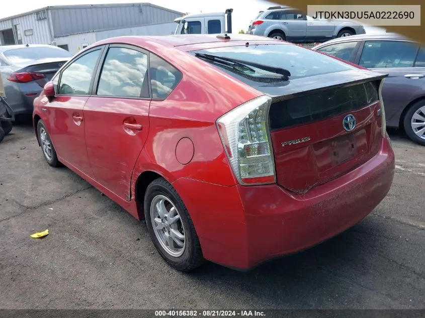 JTDKN3DU5A0222690 2010 Toyota Prius Iii