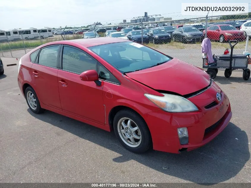 JTDKN3DU2A0032992 2010 Toyota Prius Ii